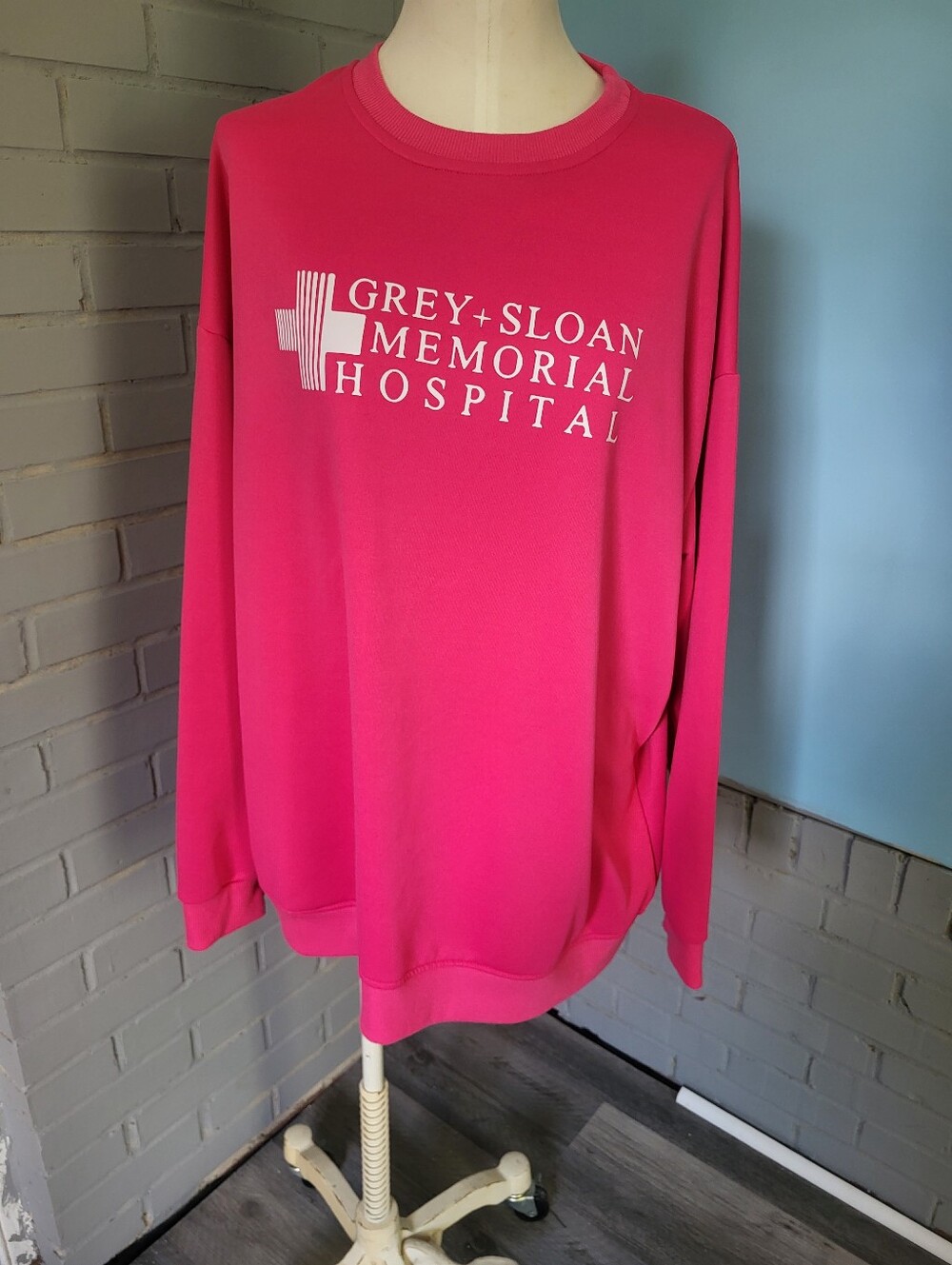 Pink Crewneck Sweater Greys Anatomy